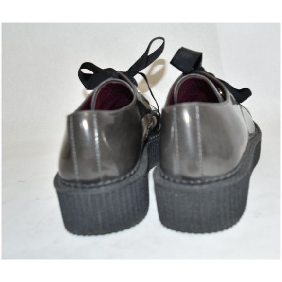 MARC JACOBS Kent pointy OXFORD PLATFORM Creeper Loafer Leather Grey 38 - Picture 5 of 8